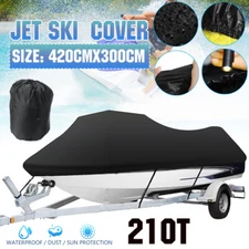 210T Jet Ski Cover For Yamaha WaveRunner EXR Sea Doo PWC JetSki Watercraft Black