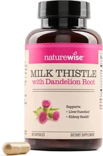 Milk Thistle with Dandelion Root - Silymarin - Antioxidant Liver & Kidney Hea...