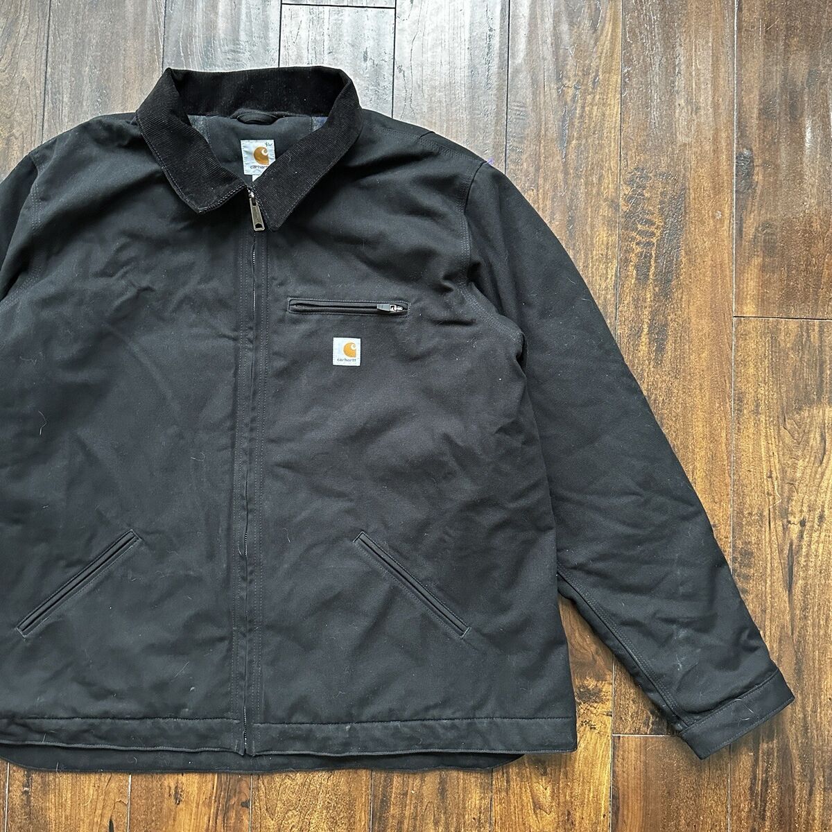 Carhartt Duck Detroit Jacket Men's Size 3XLT CT103828 Black Carhartt Duck Detroit Jacket Men's Size 3XLT CT103828 Black