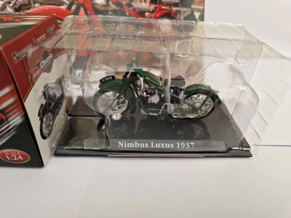 1/24 ATLAS IXO CLASSIC MOTOR BIKES - 1937 NIMBUS LUXUS MOTORCYCLE + LEAFLET - Image 2 of 4