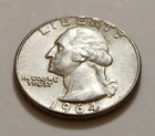 1964 Washington Quarter • NMM 90% Silver • Strong Detail    X179