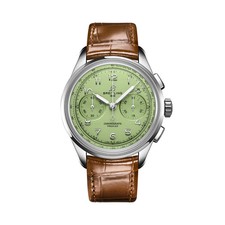 BREITLING AB0930D31L1P1 PREMIER HERITAGE B09 CHRONOGRAPH 40 PISTACHIO DIAL BROWN