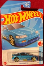 HOT WHEELS J-IMPORTS '88 HONDA CR-X BLUE 148/250 . SEE COMBINED OFFERS!