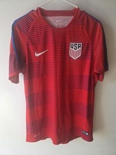 Nike USA Soccer Dri-FIT Training Jersey Red Blue Striped Men’s Small Authentic