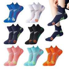 7 Pairs Womens Compression Ankle Socks Running Athletic No Show Multi
