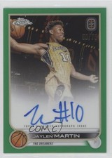 2022 Topps Chrome OTE Overtime Elite Green Refractor /75 Jaylen Martin Auto 1pe9