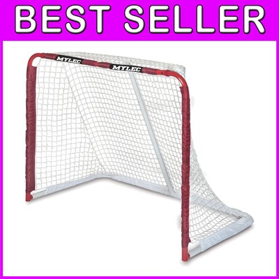 Compact 52  Steel Hockey Goal with Durable Netting - Perfect for Home & Backyard