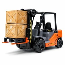 Liberty Imports Toy Forklift Truck with Pallet Cargo - 1:22 Scale Friction ...
