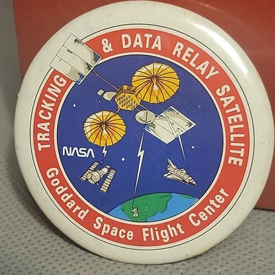 Vintage NASA Goddard Space Flight Center Tracking & Data Relay Satellite Pin 