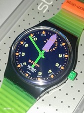 SWATCH STOP WATCH 1992 JESS RUSH SSB100 NUOVO PERFETTO FUNZIONANTE VINTAGE