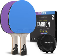 PRO-SPIN Ping Pong Paddles - Professional Level Table Tennis Rackets with Carbon