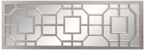 Howard Elliott Aldrich 46 1/2" High Champagne Frame Wall Mirror - Picture 4 of 6