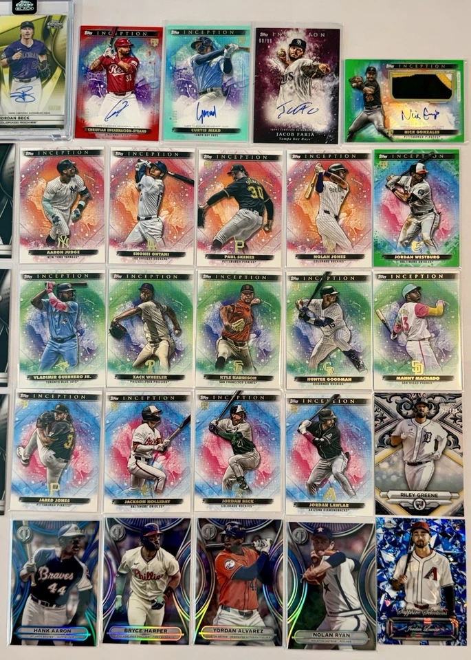 Autos Topps 2024, numerados, inicio, cromo negro, esterlina, zafiro, tributo Foto 4 de 4