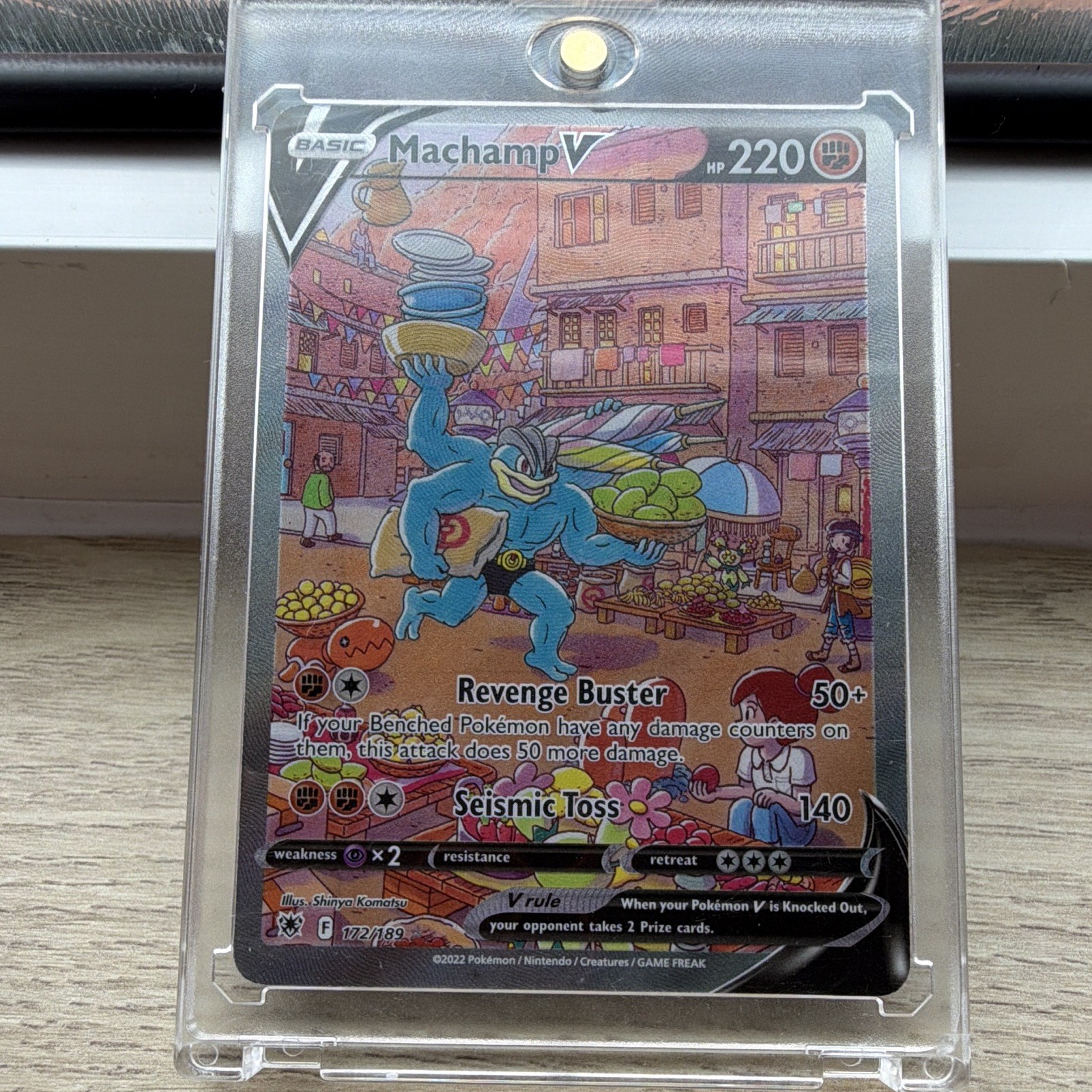 Pokémon TCG Machamp V 172/189 Astral Radiance Ultra Rare Full Art Holo 220HP