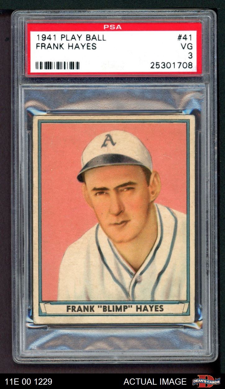 1941 Play Ball #41 Frank Hayes Athletics PSA 3 - VG