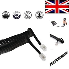 Versatile Black Telephone Handset Replacement Cable - 30cm to 120cm Flexibility