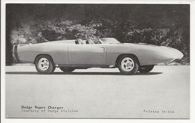 Dodge Super Charger sports car Arcade Card Exhibit Supply Co.