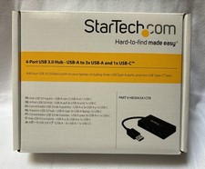 StarTech 4 Port USB Hub USB 3.0 USB A to 3x USB A and 1x USB C USB Port Sealed