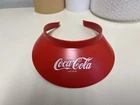 Vintage Coca Cola Original Ultra Visor Red Coke Plastic Advertising 6/22/25 C