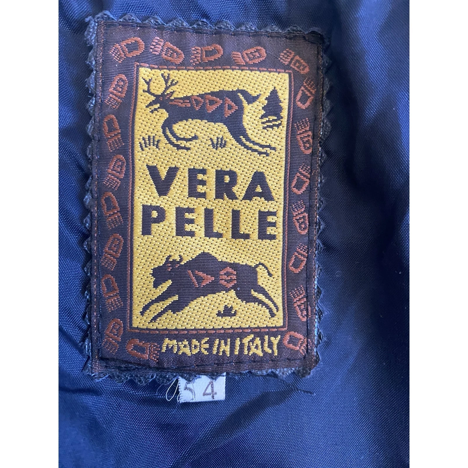 Vera Pelle Made in Italy Sheep Leather Moto Jacket IT 54 / US Large Black image 6