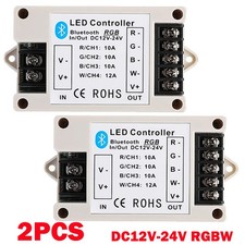 2Pcs DC12V-24V RGBW Bluetooth Controller For 5050 3528 RGBW LED Strip Light NEW