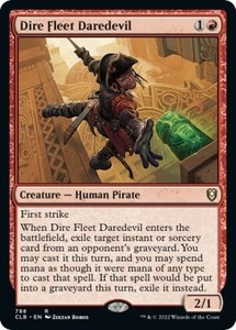 Dire Fleet Daredevil - Rare - Commander Legends: Battle for Baldur's Gate #788/1080