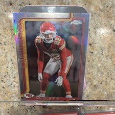 2025 Topps Chrome Football #154 Trent McDuffie Refractor KC Chiefs
