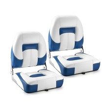 Folding Boat Seats Low Back 2 Pack, Waterproof Fishing Boat Captain Chairs, S...