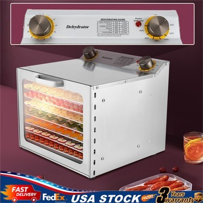 Commercial Food Dehydrator 8 Trays Meat Fruit Dehydrator Dryer Stainless Steel