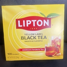 Lipton Yellow Label Black Tea 100 Bags 226g Pantry Beverage