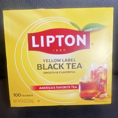 Lipton Yellow Label Black Tea 100 Bags 226g Pantry Beverage