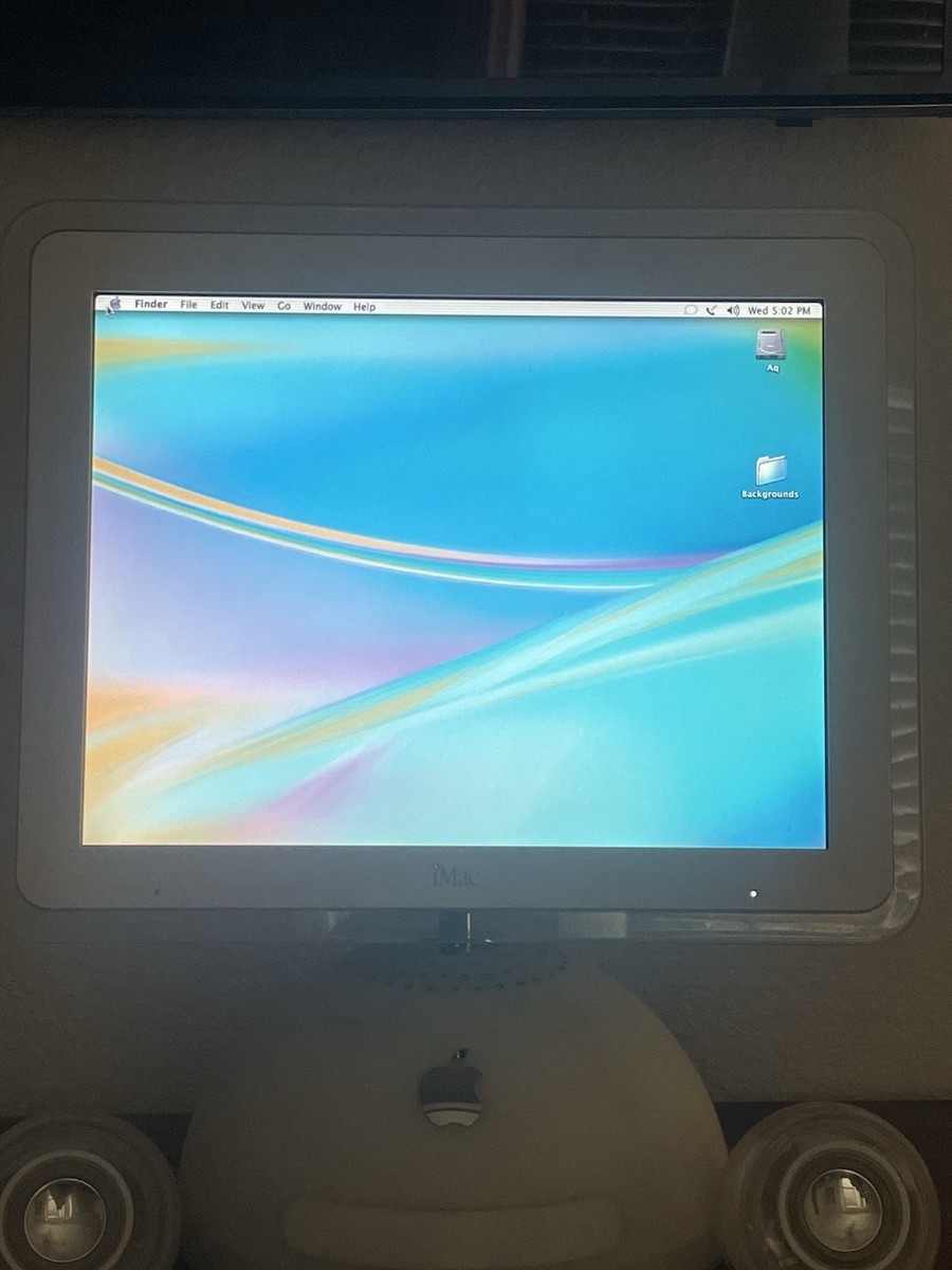 Classic Apple iMac G4 Computer Works Vintage USA Keyboard Speakers