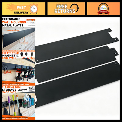 3 Pack Heavy Duty Magnetic Steel Wall Panels - 16.92'' Tool Organizer for Garage