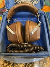 Immaculate MURA Stereo Mono Headphones SP-205 Japan W Case Vintage Test Perfect