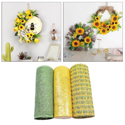 Netzband verschiedene Farben Floral Mesh Wrap 10'' x 5 yds jede Rolle 3x zur Herstellung
