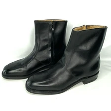 Executive Imperials 7" Black Leather Zip Up Ankle Boots 908 in Box Men’s Size 7