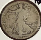 1916 Walking Liberty Half Dollar. Free Shipping