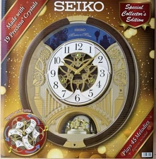 Seiko Melodies in Motion 2025 Golden Rhythm Musical Wall Clock  Limited Edition