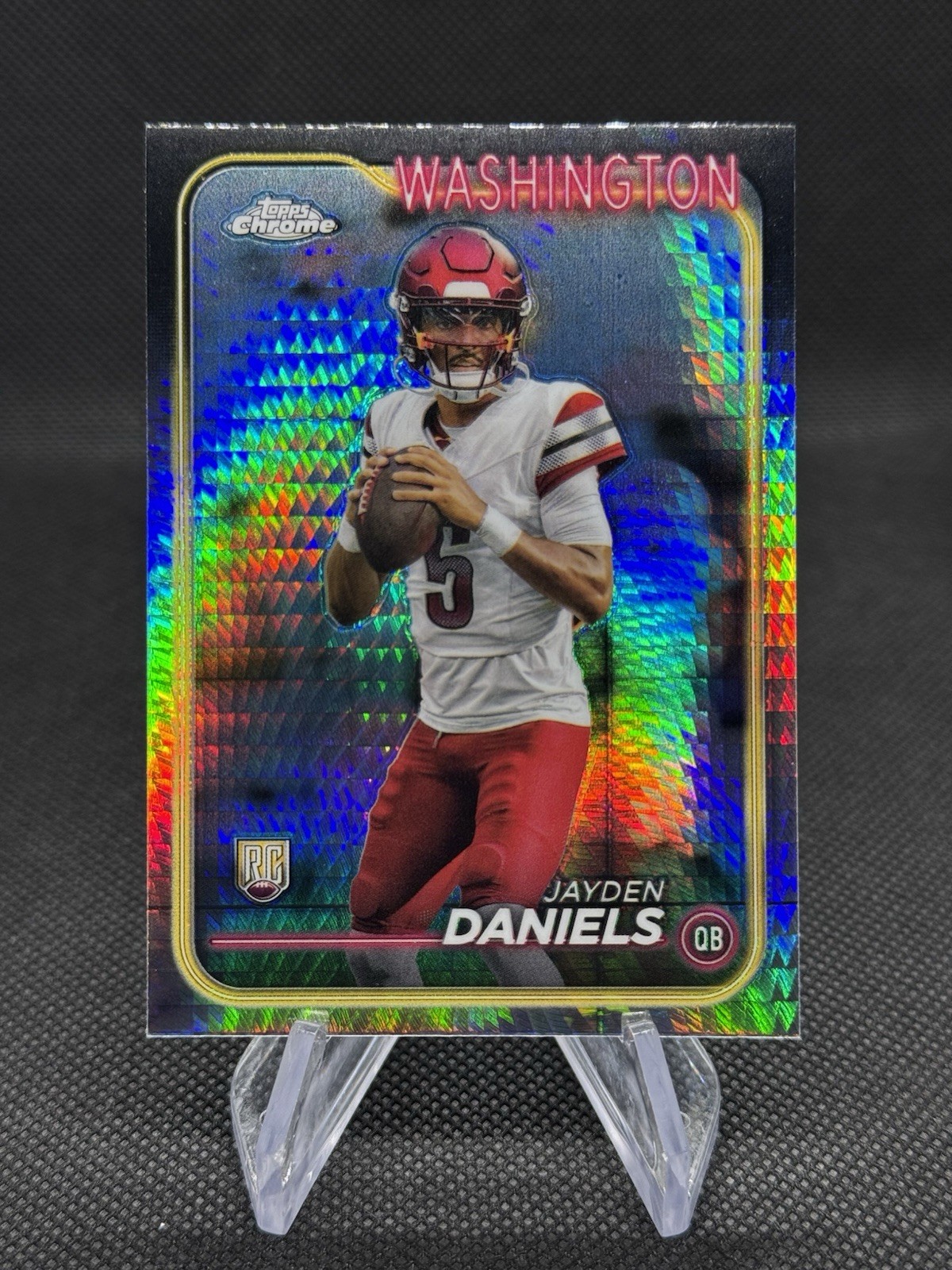 2024 Topps Chrome - Rookies Jayden Daniels #201 Prism Refractor (RC)