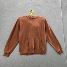 Abercrombie  Fitch Women Hoodie M Brown Fleece Soft AF Oversized Pullover