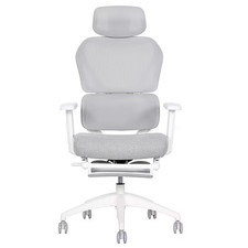 Sharper Image Heated Ergonomic Bonded Leather Swivel Executive Massage Chair