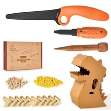 Cardboard Construction Tool Kit 163 Pieces-Educational Toys for at-Home Play ...