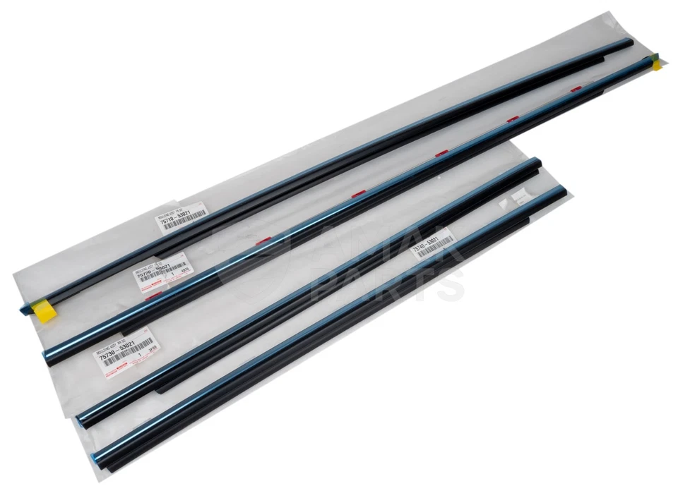 Juego de molduras de cinturón de puerta de ventana trasera delantera original OEM para Lexus IS F IS250 IS350 Foto 2 de 4