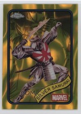 2025 Topps Chrome Marvel Comics Yellow Lava Refractor Silver Samurai #59 0wz