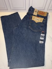 Levi s 501 93 Straight Stretch Jeans Men s 34x32 Medium Wash Button Fly NWT
