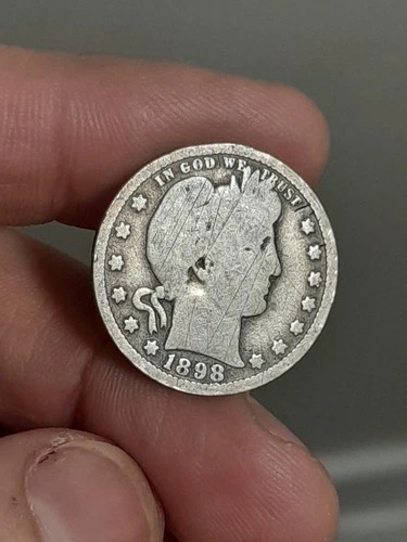 1898- O Barber Quarter