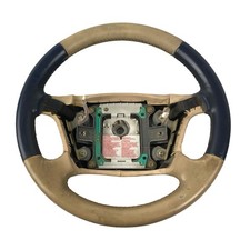 99-02 Bentley Arnage Steering Wheel Beige Blue Oem