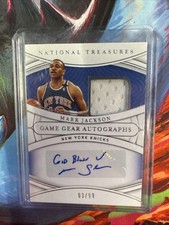 2021-22 PANINI NATIONAL TREASURES  MARK JACKSON 03/99 AUTO JERSEY GAME GEAR