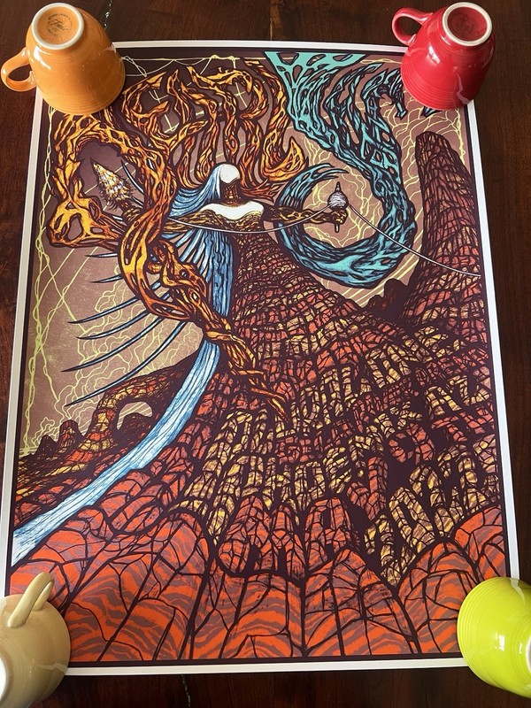 Pearl Jam Concert Poster at Phoenix Arizona 5/9/2022  Brad Klausen 