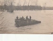 Saumur Carte Photo Crues du Thouet en 1911